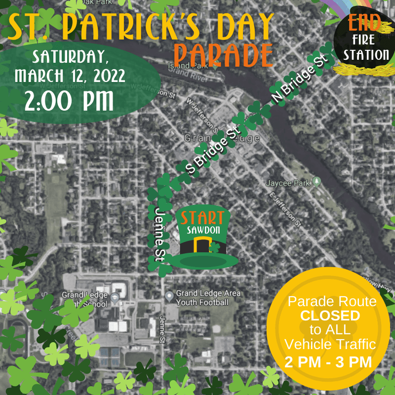 st patricks day parade route