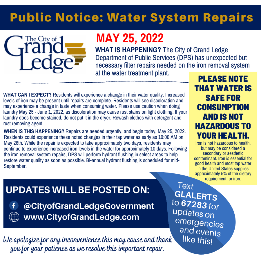 Iron Filter Repairs May 2022