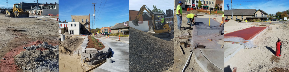 Library Parking Lot Construction Photos