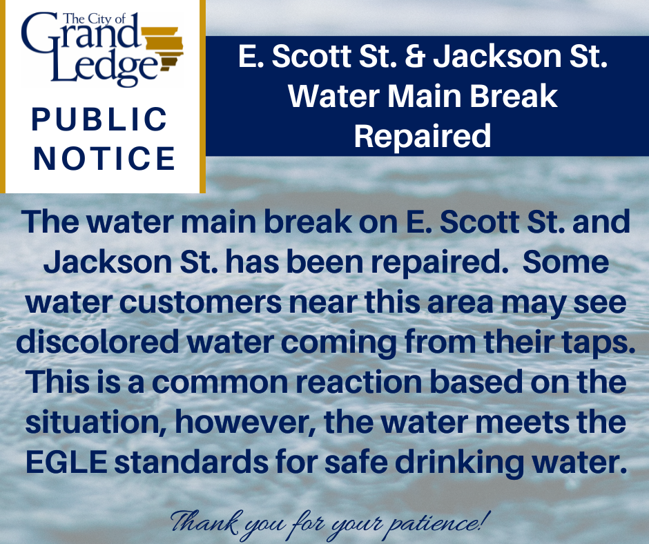 Water Main Break - E Scott St-Jackson St - 2026-01-20