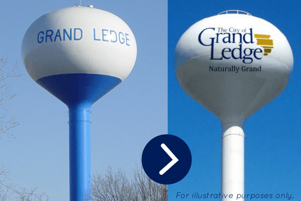 Water Tower Before and After Concept