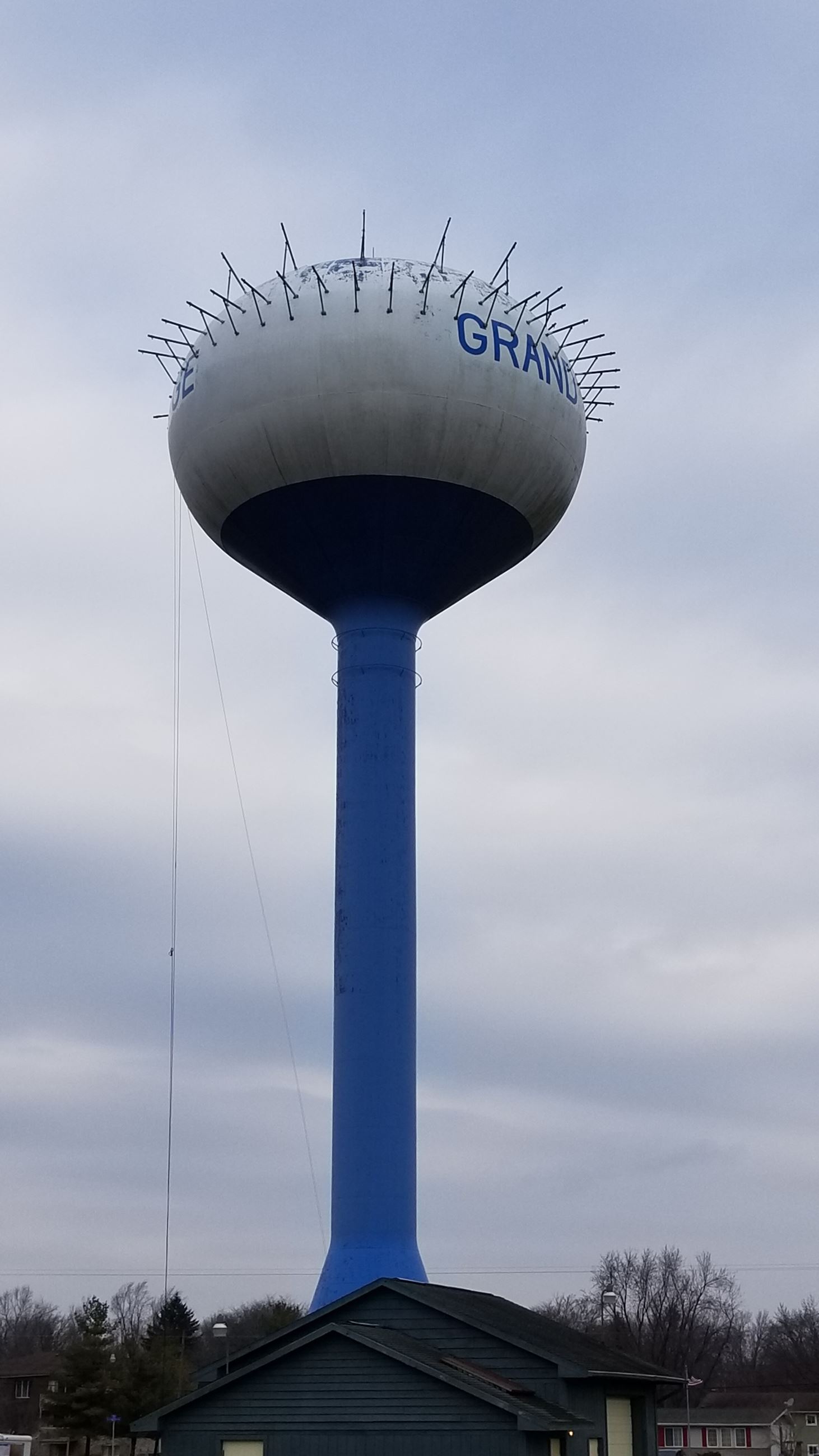 Water Tower Renovation in Progress