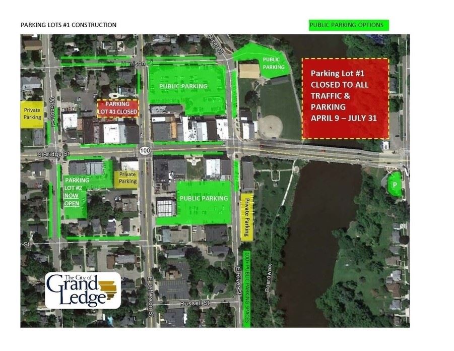 Parking and Traffic Closures Map