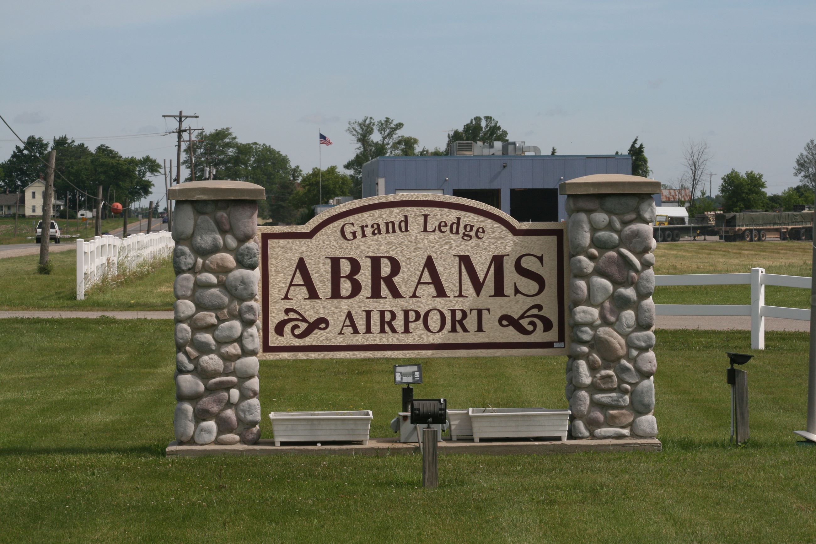 Abrams Municipal Airport Sign