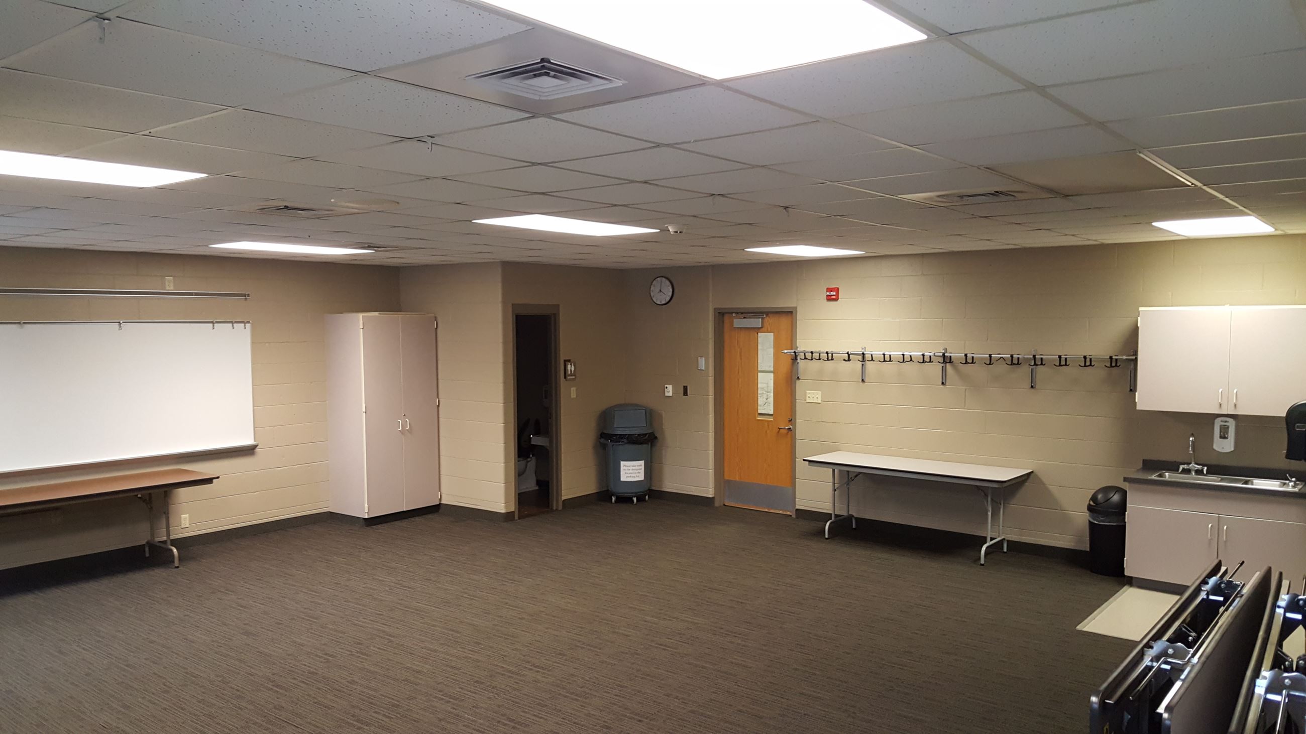 Community Room B102 with dry erase board