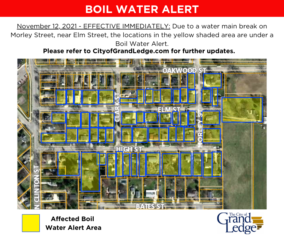 11-12-2021 Boil Water Alert - Select Area Around Morley Street