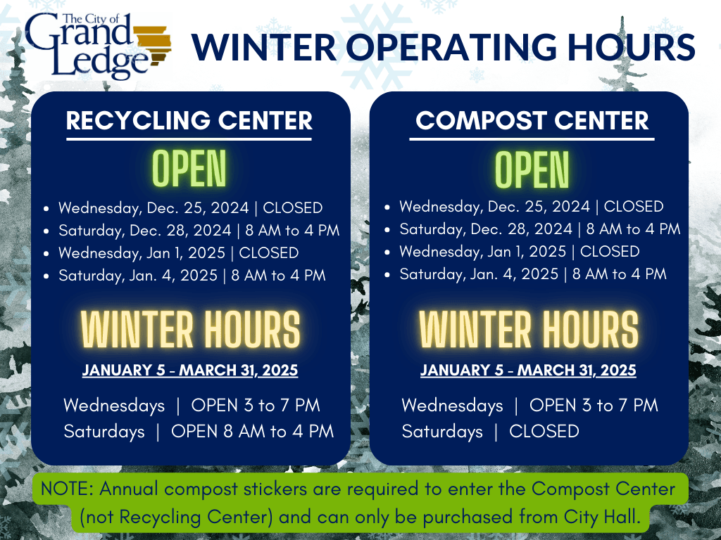 Recycling and Compost Hours - for Cable