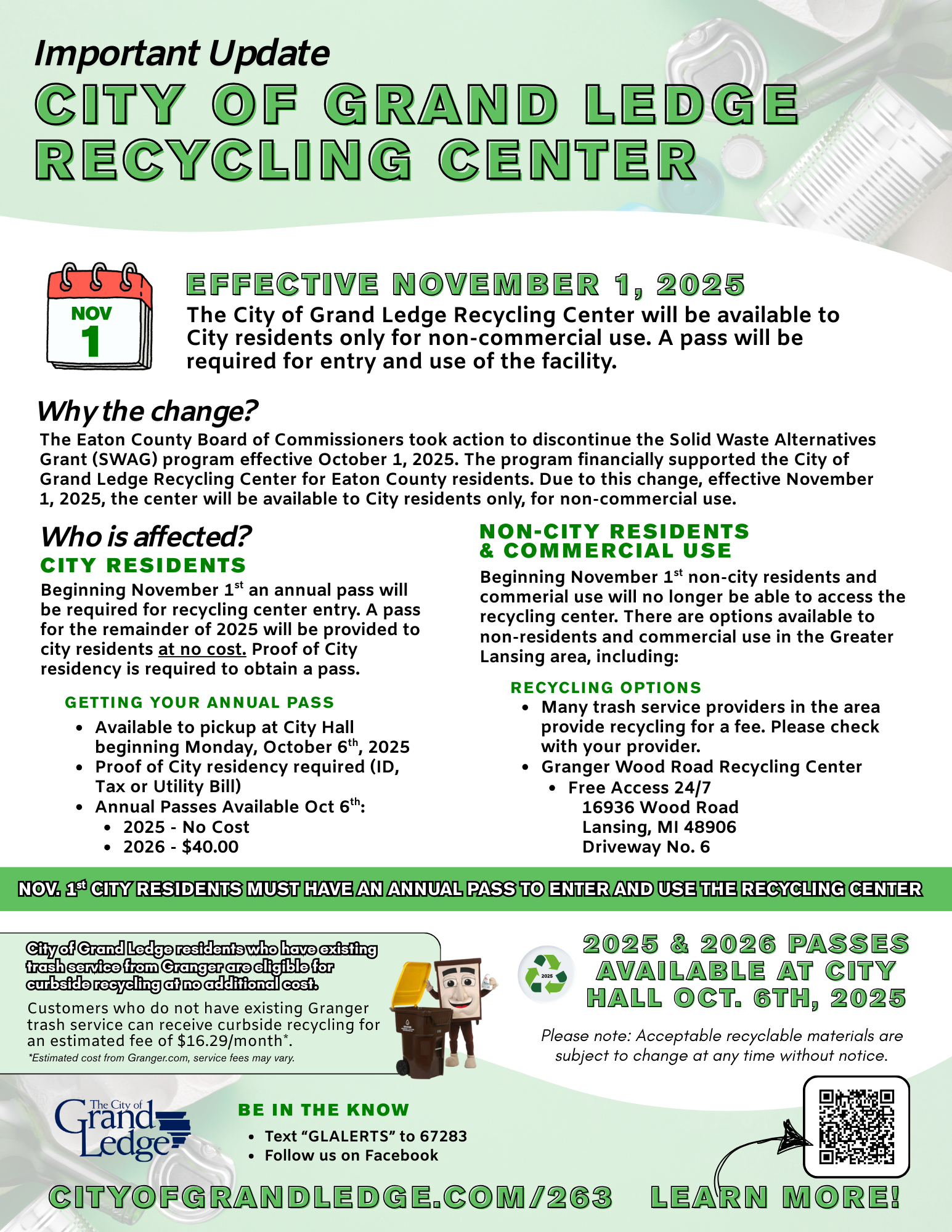 Recycle Center Updates 9-2025 Final