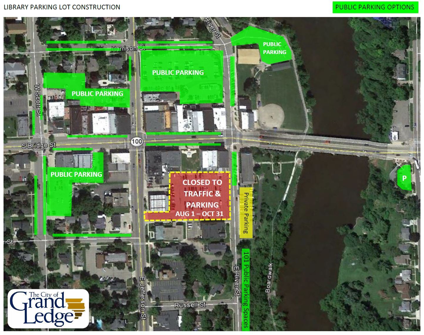 Library Parking Lot Project Map